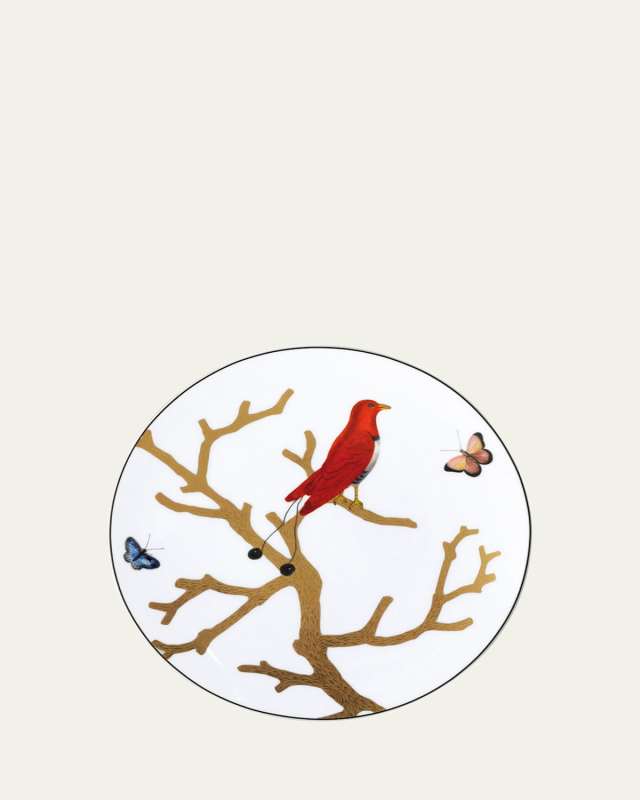 Aux Oiseaux Coupe Salad Plate, 8.3"